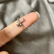 【現貨】Chrome Hearts Bubblgm CH CRS 泡泡糖鏤空十字架 925純銀 戒指 克羅心：圖片 6