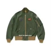 Human made 22SS 虎頭 徽章 刺繡 MA-1 飛行夾克 外套：圖片 7