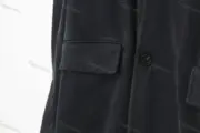 巴黎 BLC 21FW  復古水洗做舊 棉服西裝夾克外套：圖片 7