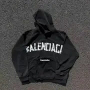 【預售】【雙11福利】巴黎 BLC 25SS 秀款 膠帶 繃帶logo 水洗做舊 帽T連帽衛衣帽衫 水洗黑色：圖片 7