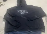 巴黎 BLC 22FW 秀款 XXXL 水洗褪色 下擺內搭 刺繡帽T連帽衛衣 3XL 杰倫同款：圖片 13