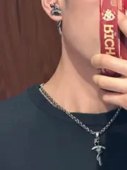 【現貨】巴黎 BLC 25SS 蛇年限定 靈蛇纏繞寶劍項鍊吊墜 做舊銀 黃銅：圖片 3