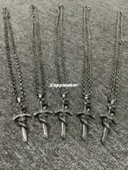 【現貨】巴黎 BLC 25SS 蛇年限定 靈蛇纏繞寶劍項鍊吊墜 做舊銀 黃銅：圖片 5