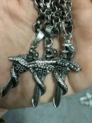 【現貨】巴黎 BLC 25SS 蛇年限定 靈蛇纏繞寶劍項鍊吊墜 做舊銀 黃銅：圖片 8