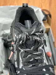 【預售】巴黎 BLC 3XL 時尚復古作舊 增高 老爹鞋 休閒鞋 XXXL 黑銀色：圖片 10