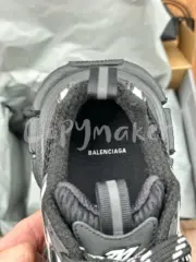 【預售】巴黎 BLC 3XL 時尚復古作舊 增高 老爹鞋 休閒鞋 XXXL 黑銀色：圖片 12