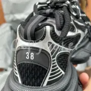 【預售】巴黎 BLC 3XL 時尚復古作舊 增高 老爹鞋 休閒鞋 XXXL 黑銀色：圖片 20