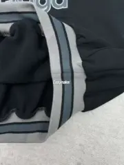 【現貨】巴黎 BLC 25FW Football 3B刺繡 水洗帽T連帽衛衣帽衫 黑色：圖片 13