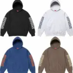 【預售】Sup FW24 Collegiate Sleeve Hooded Sweatshirt 麒麟臂發泡印花連帽衛衣帽踢長袖 四色