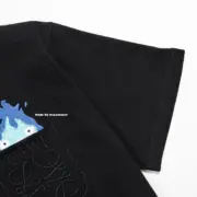 LOWE 23SS 宮崎駿 聯名 霍爾的移動城堡 火焰 卡西法 口袋刺繡 短袖 T恤：圖片 12