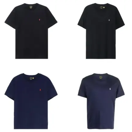 【預售】【福利回饋免運】Ra1ph Lauren Polo 小馬刺繡logo 簡約素色 短袖T恤 海軍藍/黑色