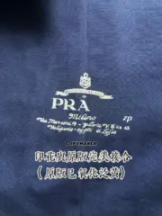 【預售】【過驗】PRA 24FW 殘缺字母logo印花 拉鍊短袖T恤薄夾克 皇家藍：圖片 8