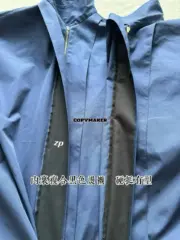 【預售】【過驗】PRA 24FW 殘缺字母logo印花 拉鍊短袖T恤薄夾克 皇家藍：圖片 11