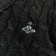 【現貨】Viv1enne Westwood 22FW 土星星球刺繡 麻花針織 針織衫毛衣外套：圖片 6