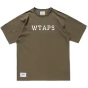 WTAPS 21SS COLLEGE /COTTON LOGO 經典款 圓領 天竺棉 短袖 T恤：圖片 4