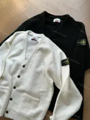 SUP x STONE ISLAND 23FW 至尊 石頭島 聯名 羊毛混紡 針織衫毛衣外套開衫：圖片 11