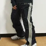 【預售】THUG CLUB x AD originals 25FW 聯名 鍍銀logo 金屬尼龍皺摺 長褲休閒褲運動褲：圖片 4