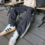 【預售】THUG CLUB x AD originals 25FW 聯名 鍍銀logo 金屬尼龍皺摺 長褲休閒褲運動褲：圖片 5