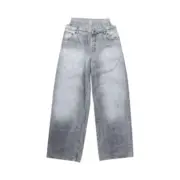 【預售】Acne Studios 25SS 仲夏系列 雙腰雙褲頭 水洗黑灰 直筒牛仔褲長褲工裝褲