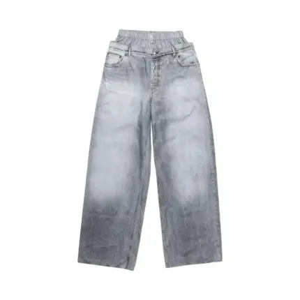 【預售】Acne Studios 25SS 仲夏系列 雙腰雙褲頭 水洗黑灰 直筒牛仔褲長褲工裝褲