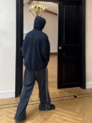 巴黎 BLC 23SS 復古拼接面料 丹寧牛仔褲 直筒褲 長褲：圖片 11