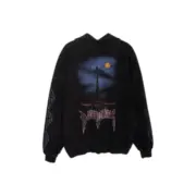 巴黎 BLC 23FW Paris Moon Crinkled Fleece Hoodie 顛倒鐵塔做舊破洞 帽T連帽衛衣：圖片 2