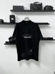 巴黎 BLC 24SS 3B STENCIL 水洗塗鴉做舊褪色 3B 短袖T恤 廓形 黑色：圖片 8