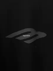 巴黎 BLC 24SS 3B STENCIL 水洗塗鴉做舊褪色 3B 短袖T恤 廓形 黑色：圖片 10