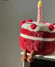 【現貨】【過驗】Jellycat 紅絲絨蛋糕 Amuseables Cheri Cake 情人節限定 玩偶娃娃生日禮物：圖片 7