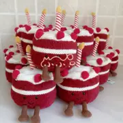 【現貨】【過驗】Jellycat 紅絲絨蛋糕 Amuseables Cheri Cake 情人節限定 玩偶娃娃生日禮物：圖片 8