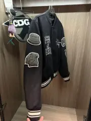 【預售】【福利回饋】CDG x Stussy Varsity Jacket 聯名 徽章刺繡背後印花 羊毛棒球外套夾克：圖片 3
