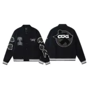 【預售】【福利回饋】CDG x Stussy Varsity Jacket 聯名 徽章刺繡背後印花 羊毛棒球外套夾克