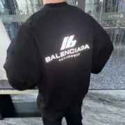 【現貨】【福利回饋】巴黎 BLC 24FW Activewear lb 運動支線 3M反光 圓領衛衣大學T：圖片 6