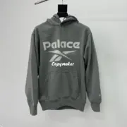 【現貨】PALACE x REBOK 24FW 聯名 正面大logo 連帽衛衣帽T帽衫 灰色：圖片 4