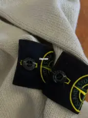 【現貨】STONE ISLAND 25FW 素色簡約 羊毛混紡 毛衣衛衣大學T長袖 石頭島 黑/白：圖片 6