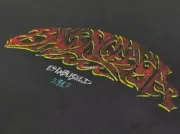 巴黎 BLC 24SS 秀場膠囊限定款 水洗做舊字母 雙面印花 短袖T恤 灰藍：圖片 9