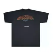 巴黎 BLC 24SS 秀場膠囊限定款 水洗做舊字母 雙面印花 短袖T恤 灰藍：圖片 10