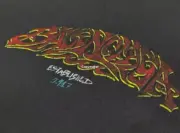 巴黎 BLC 24SS 秀場膠囊限定款 水洗做舊字母 雙面印花 短袖T恤 灰藍：圖片 11