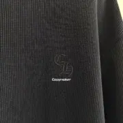 【現貨】Chrome Hearts 25SS 梵文字母刺繡 華夫格短袖T恤 素色簡約CH 克羅心：圖片 4