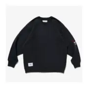 WTAPS 23AW AII 01 SWEATER PROTECT 刺繡字母 長袖圓領衛衣 大學T：圖片 5
