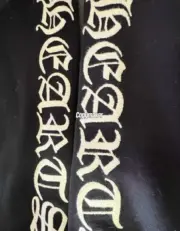 【現貨】Chrome Hearts 25SS 刺繡梵文字母 鍍銀寶劍匕首半拉鏈衛衣大學T CH 克羅心：圖片 7