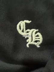 【現貨】Chrome Hearts 25SS 刺繡梵文字母 鍍銀寶劍匕首半拉鏈衛衣大學T CH 克羅心：圖片 13