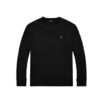 【預售】【福利回饋】Polo Ra1ph Lauren 小馬刺繡 簡約素色 長袖T恤 彈性面料 黑色