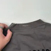 巴黎 BLC 23SS 胸口刺繡 背後大logo 簡約素色 短袖T恤 高級灰：圖片 9