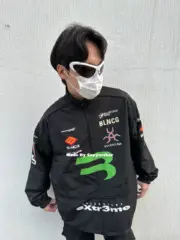 巴黎 BLC 22SS GAMER 刺繡Logo 賽車服 衝鋒衣 外套 夾克：圖片 6