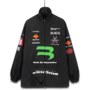 巴黎 BLC 22SS GAMER 刺繡Logo 賽車服 衝鋒衣 外套 夾克：圖片 14