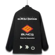 巴黎 BLC 22SS GAMER 刺繡Logo 賽車服 衝鋒衣 外套 夾克：圖片 15