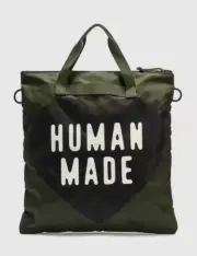 【預售】Human Made 24SS Helmet Bag 愛心字母 托特包單肩包側背包尼龍包 軍綠：圖片 5