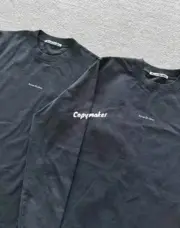 【現貨】Acne Studios 22FW 經典小logo 印花字母 素色簡約 圓領純棉長袖T恤：圖片 6