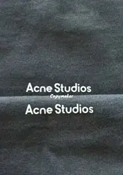 【現貨】Acne Studios 22FW 經典小logo 印花字母 素色簡約 圓領純棉長袖T恤：圖片 7